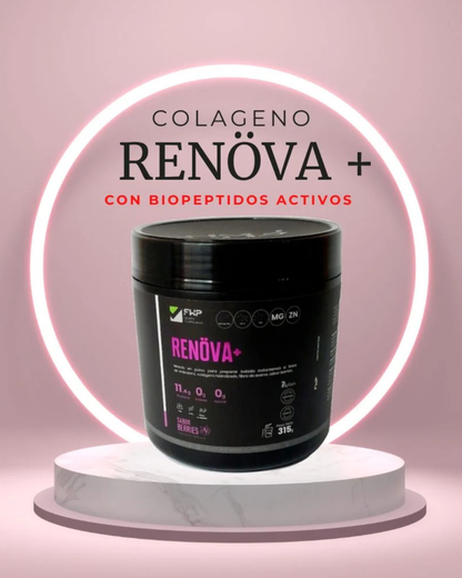 “Rejuvenece tu piel desde adentro con Renöva+ — el colágeno que sí se nota.”